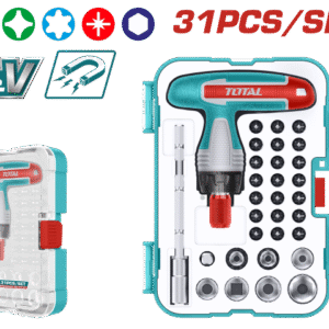 31 Pcs T-handle wrench screwdriver set