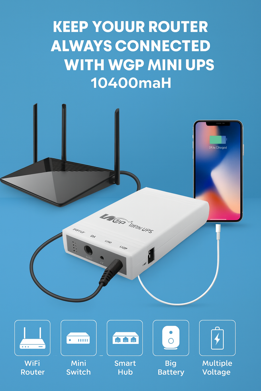 WGP 10400mAh Mini UPS